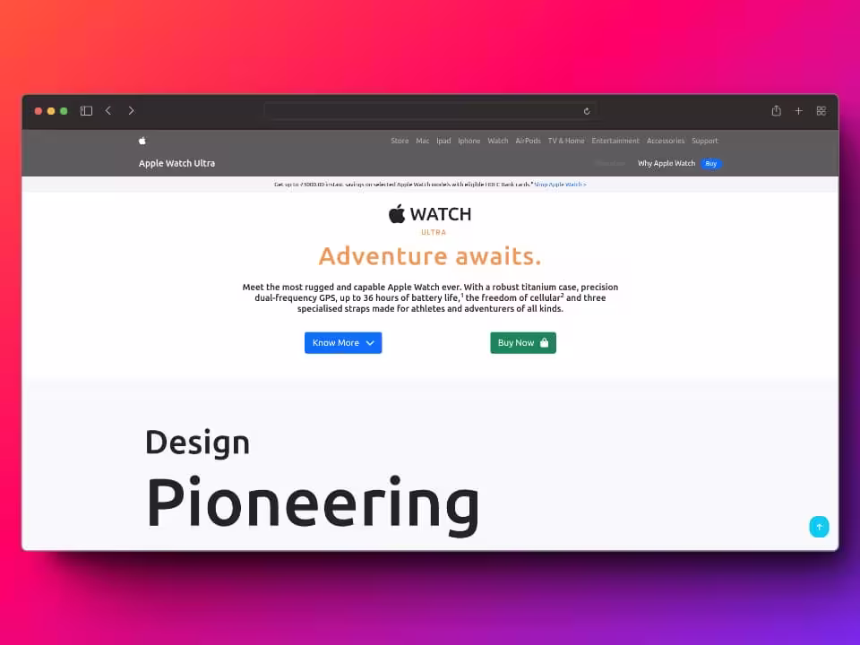 Product Landing Page preview